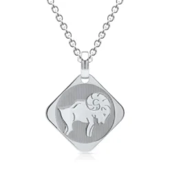 Pendentif Zodiaque Argent Personnalisé - 0921