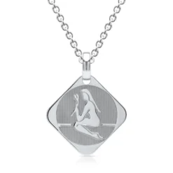 Pendentif Zodiaque Argent Personnalisé - 0926