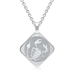 Pendentif Zodiaque Argent Personnalisé - 0928