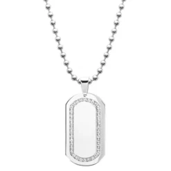 Pendentif Dogtag Acier Personnalisé - 0964